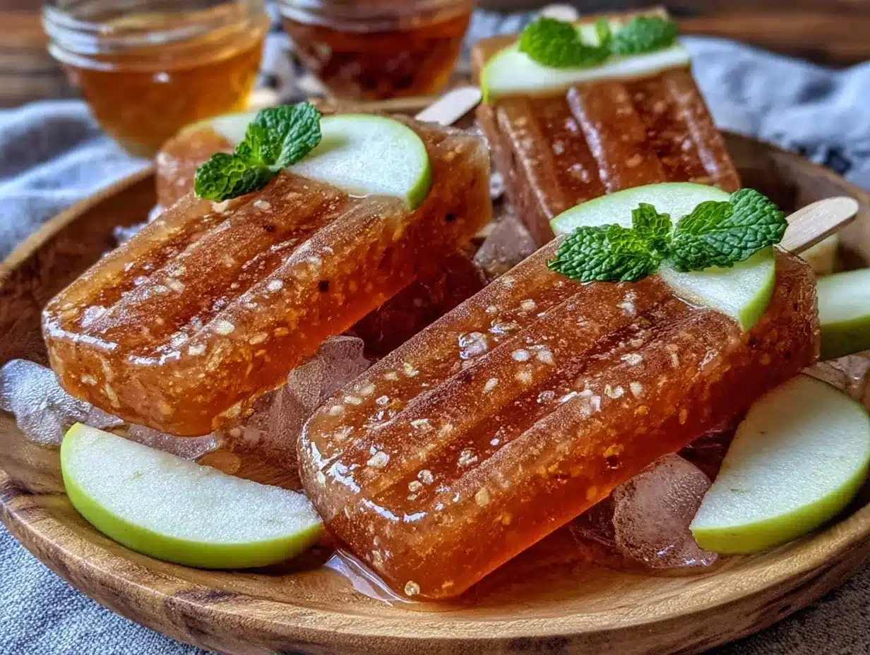 apple cider vinegar popsicles preparation steps