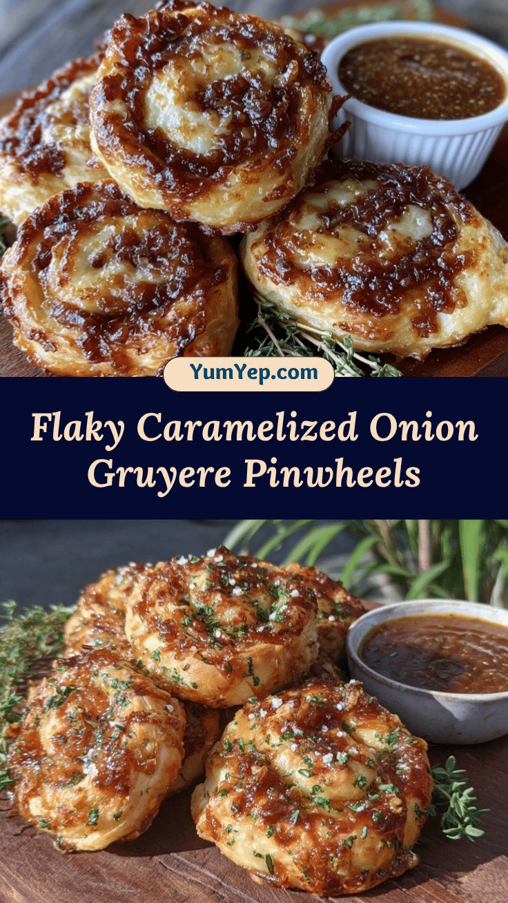 caramelized onion pinwheels recipe