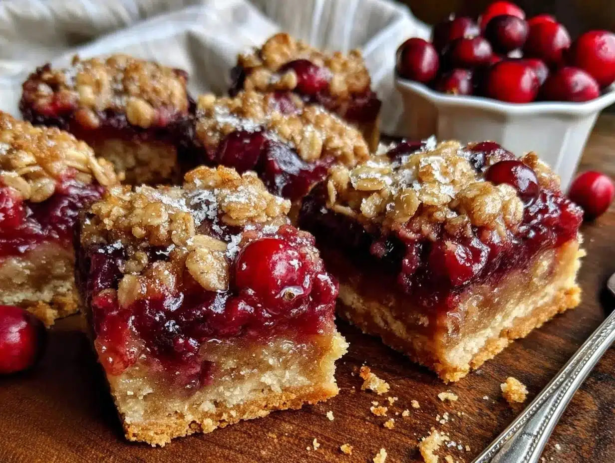 Cranberry Crumble Bars preparation steps