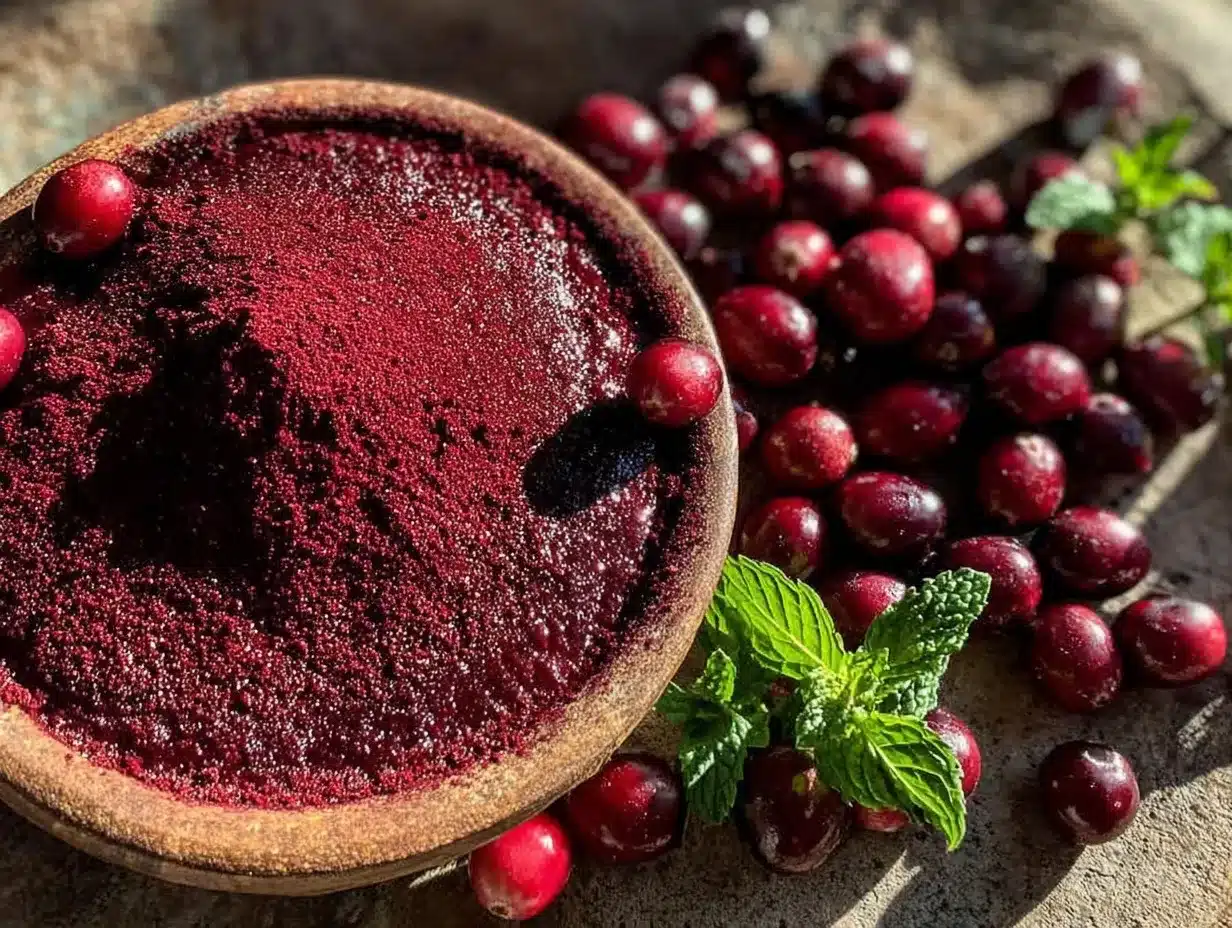 cranberry powder preparation steps