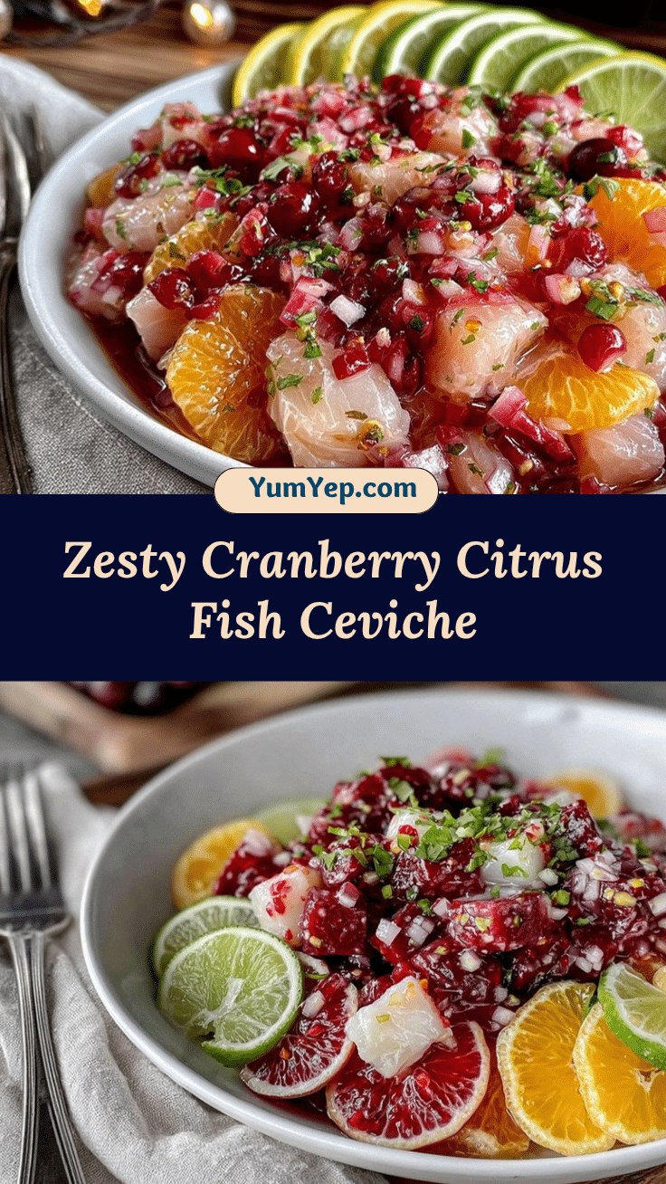 fresh cranberry ceviche recipe