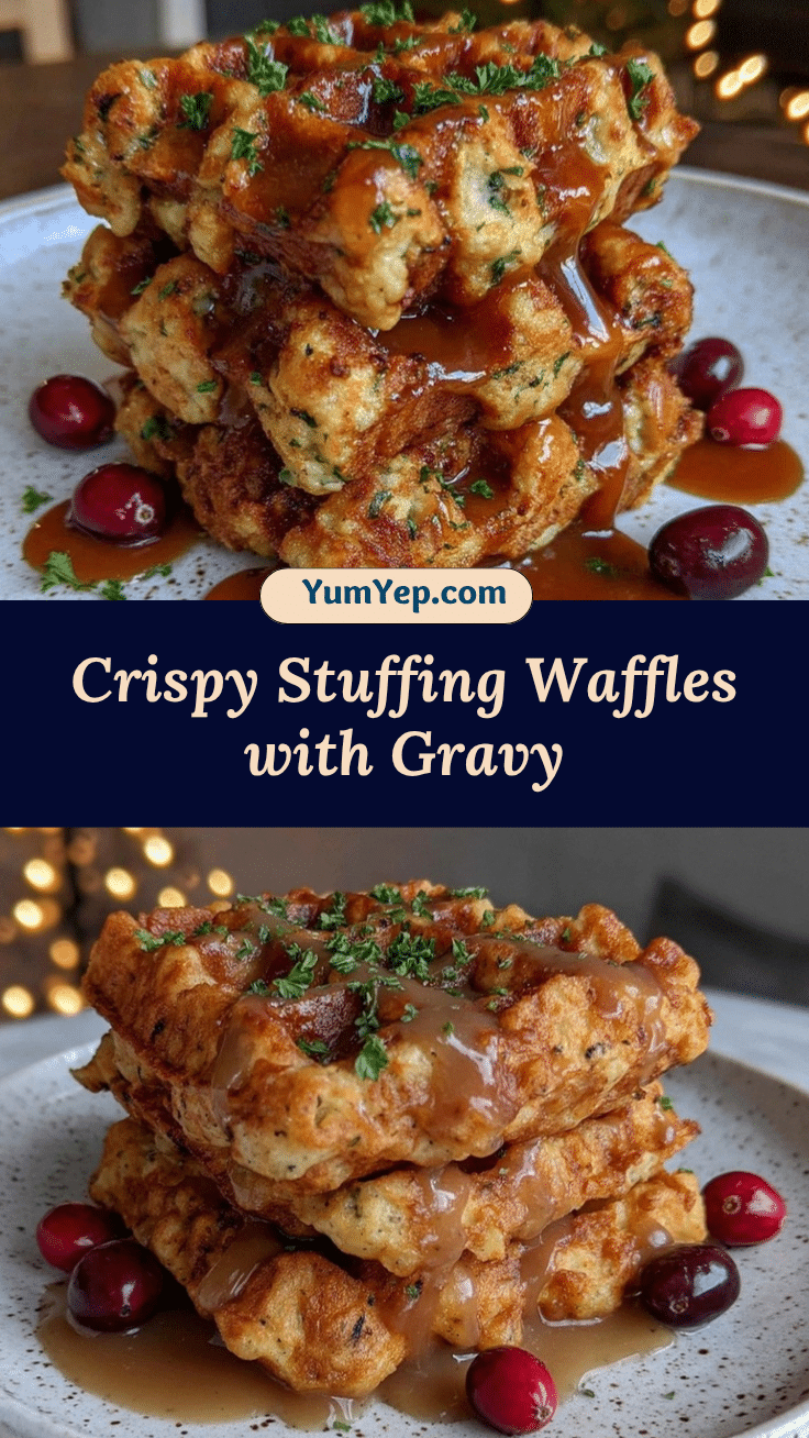 fried stuffing waffles recipe