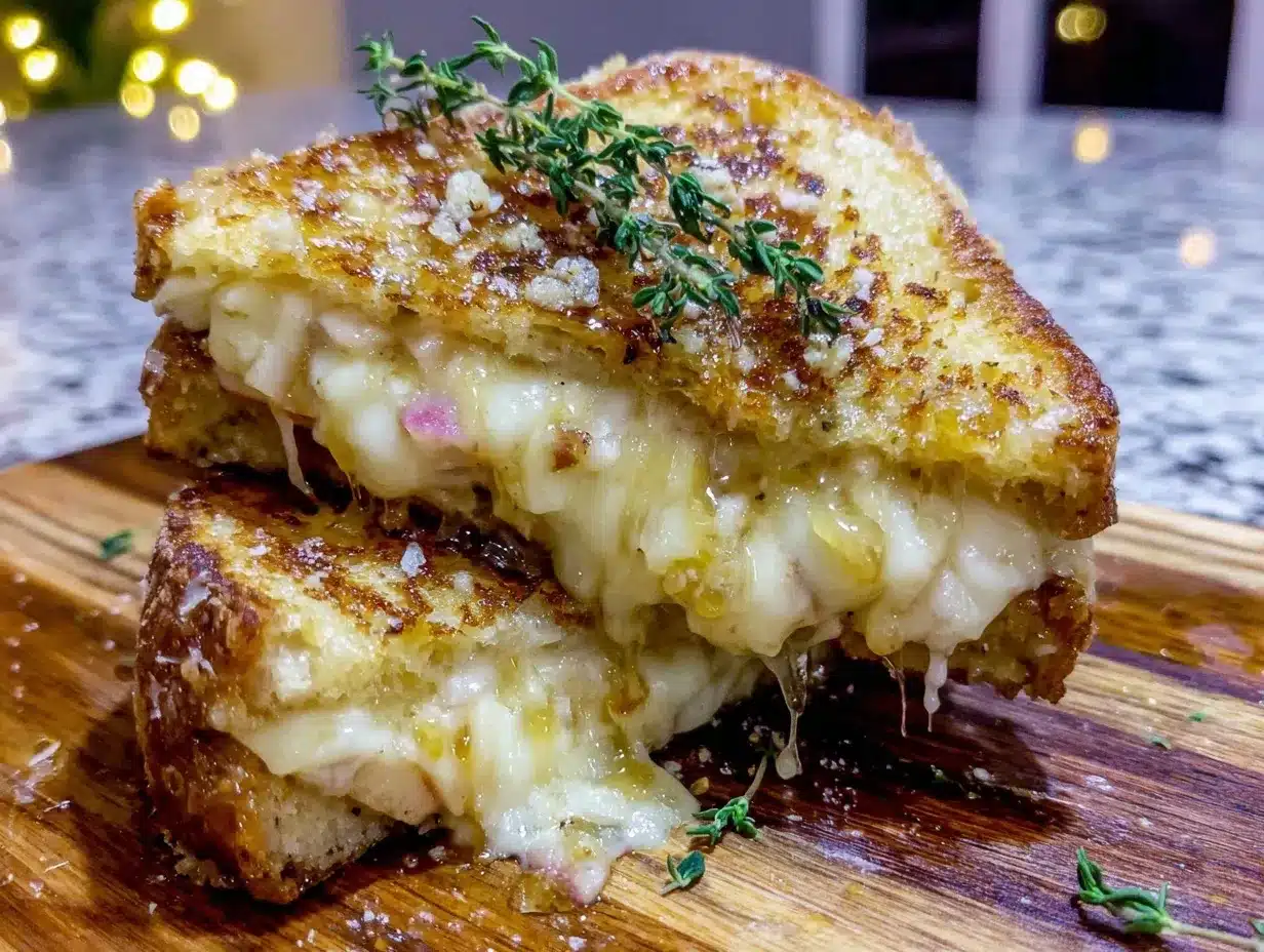 Honeycrisp Apple Brie Grilled Cheese preparation steps
