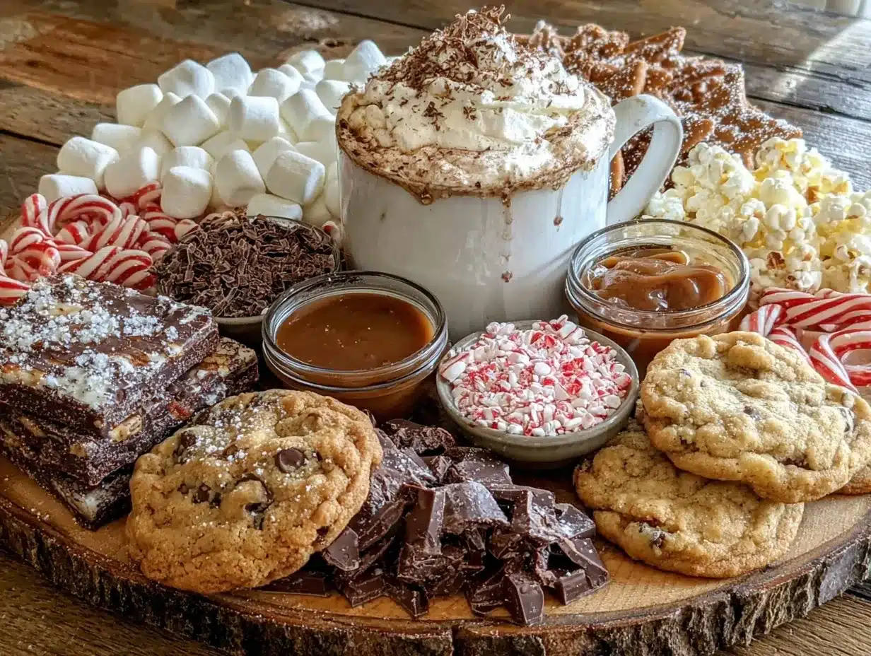 hot chocolate charcuterie board preparation steps
