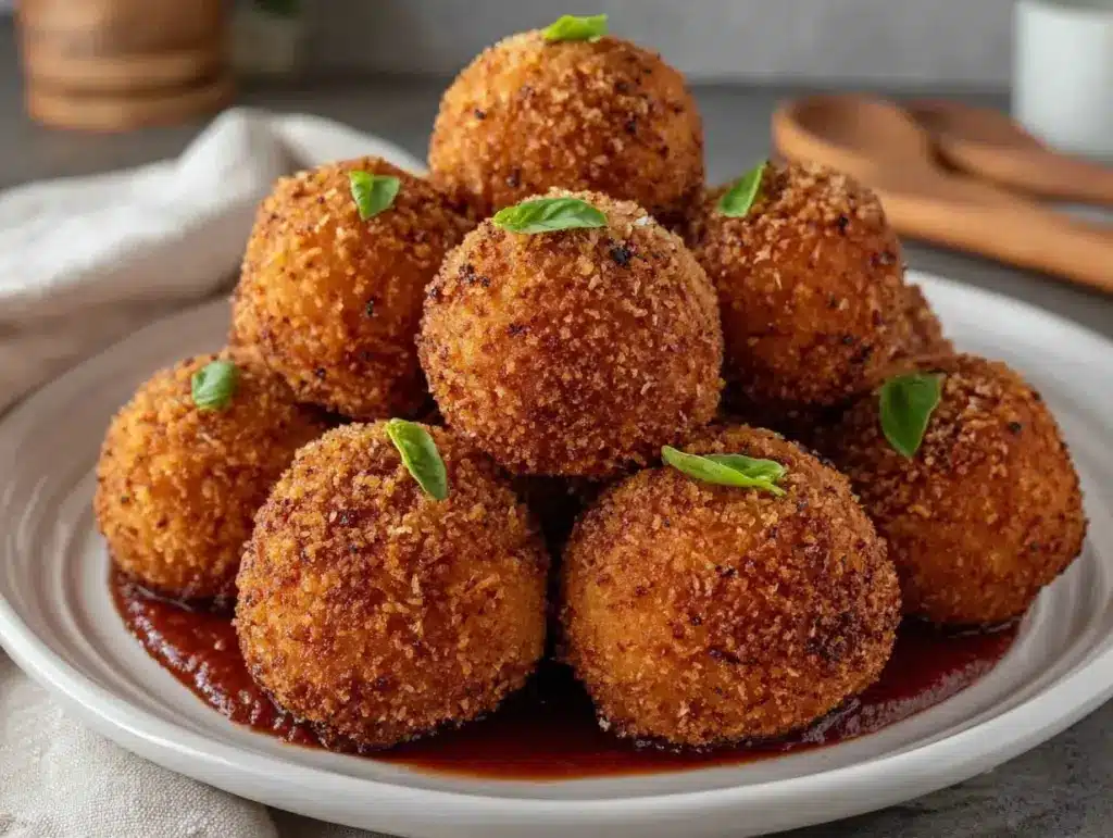 mac and cheese arancini - featured image