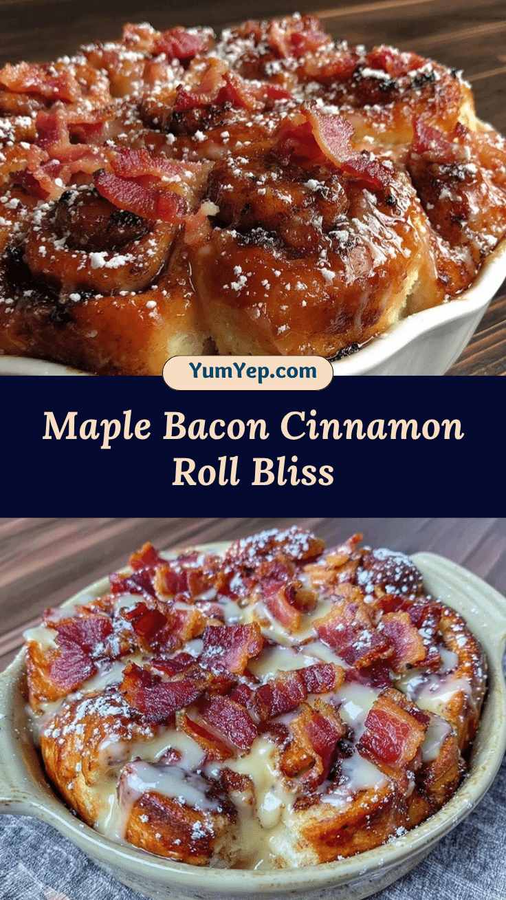 maple bacon cinnamon roll casserole recipe