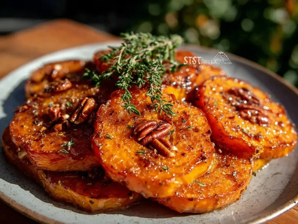 maple glazed butternut squash - featured image