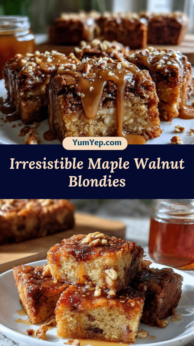 maple walnut blondies recipe