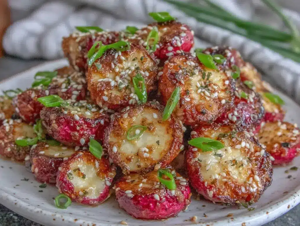 miso butter roasted radishes - featured image