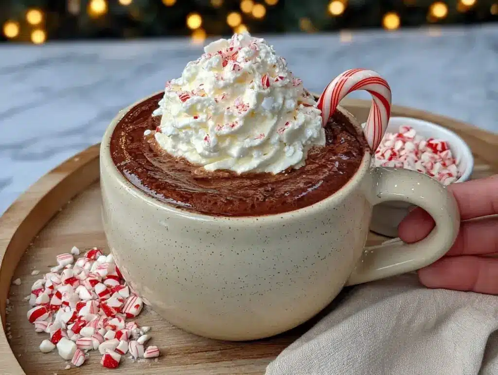 peppermint schnapps hot chocolate - featured image