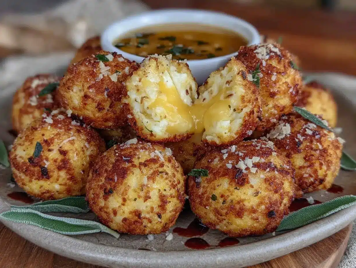 Pumpkin Sage Arancini preparation steps
