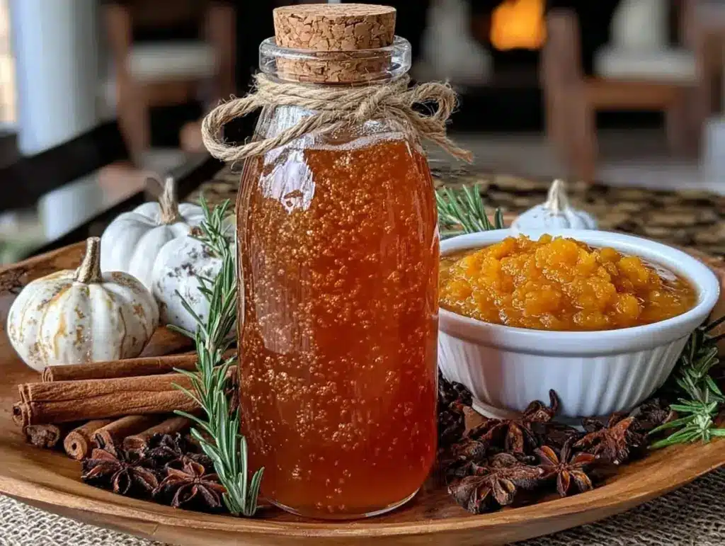 pumpkin spice kombucha - featured image