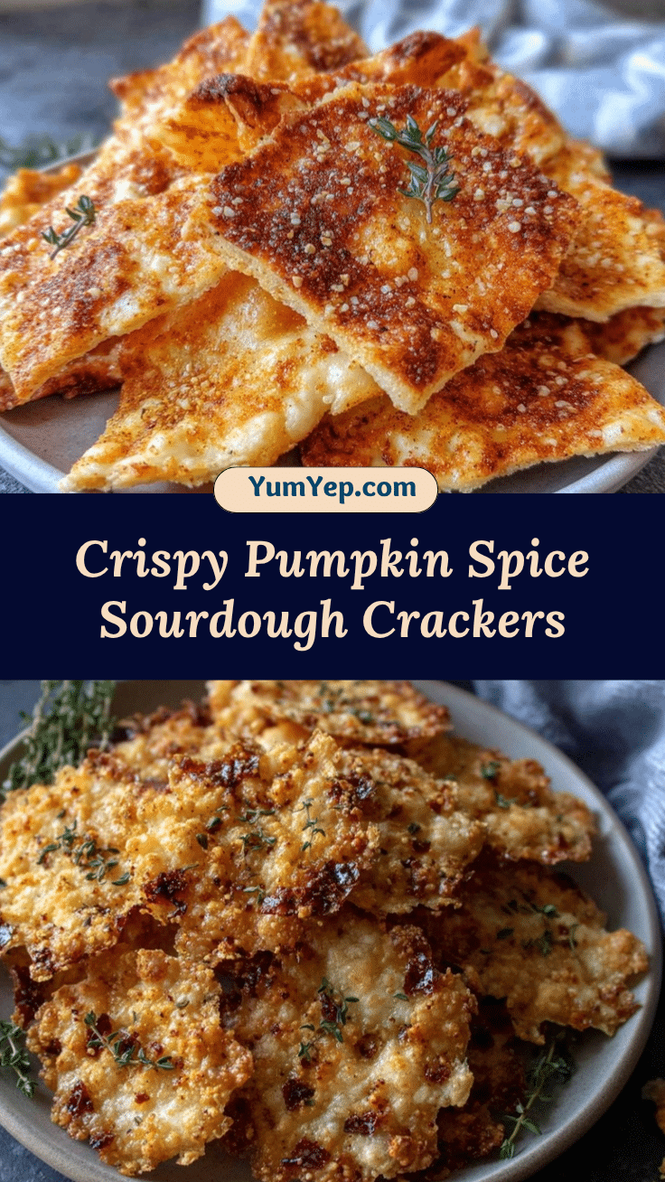 pumpkin spice sourdough crackers recipe