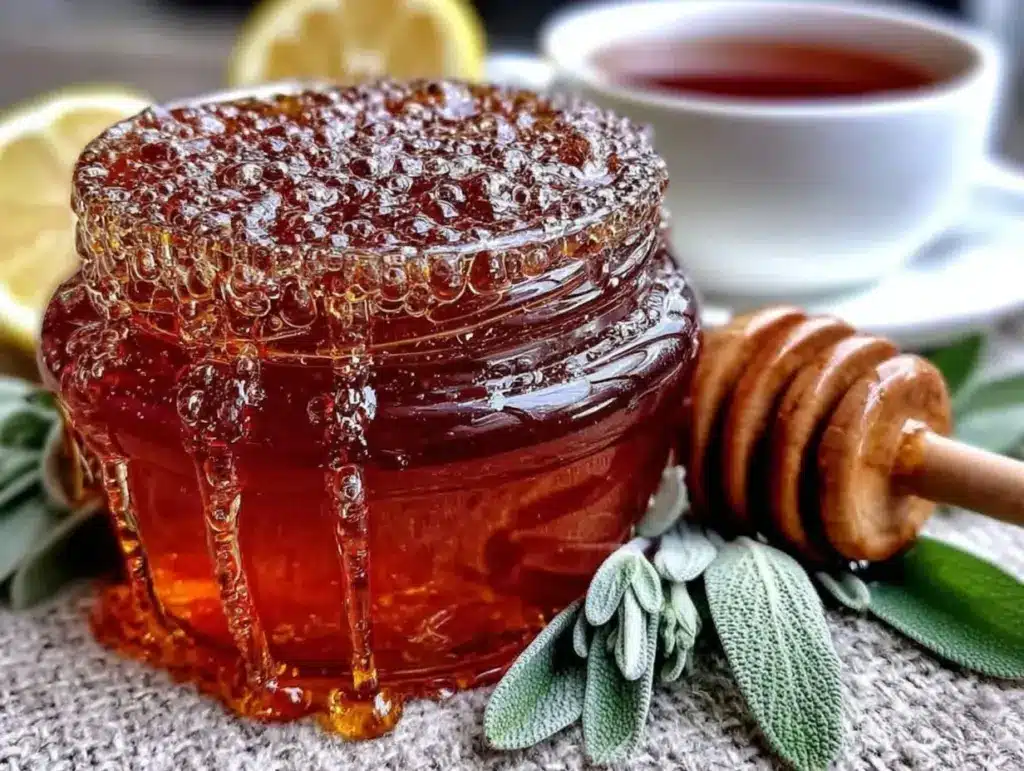 sage-infused honey - featured image