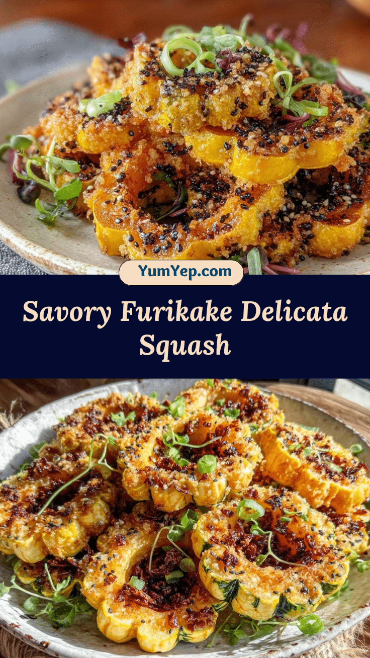 savory furikake roasted delicata squash recipe