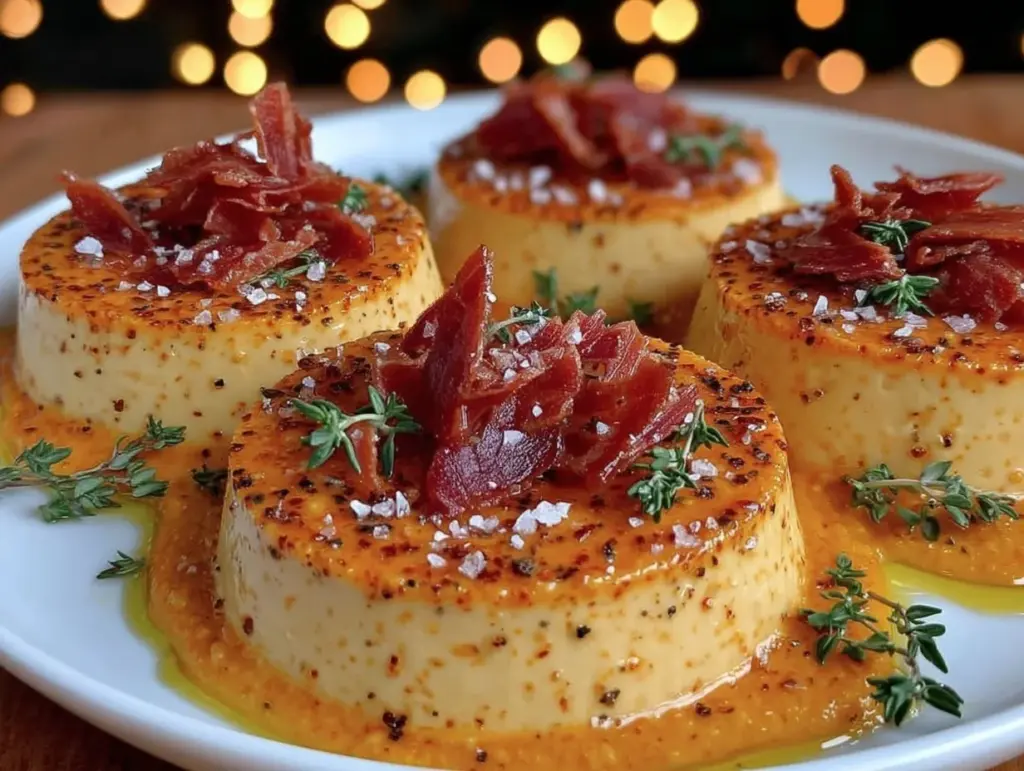 savory pumpkin panna cotta - featured image