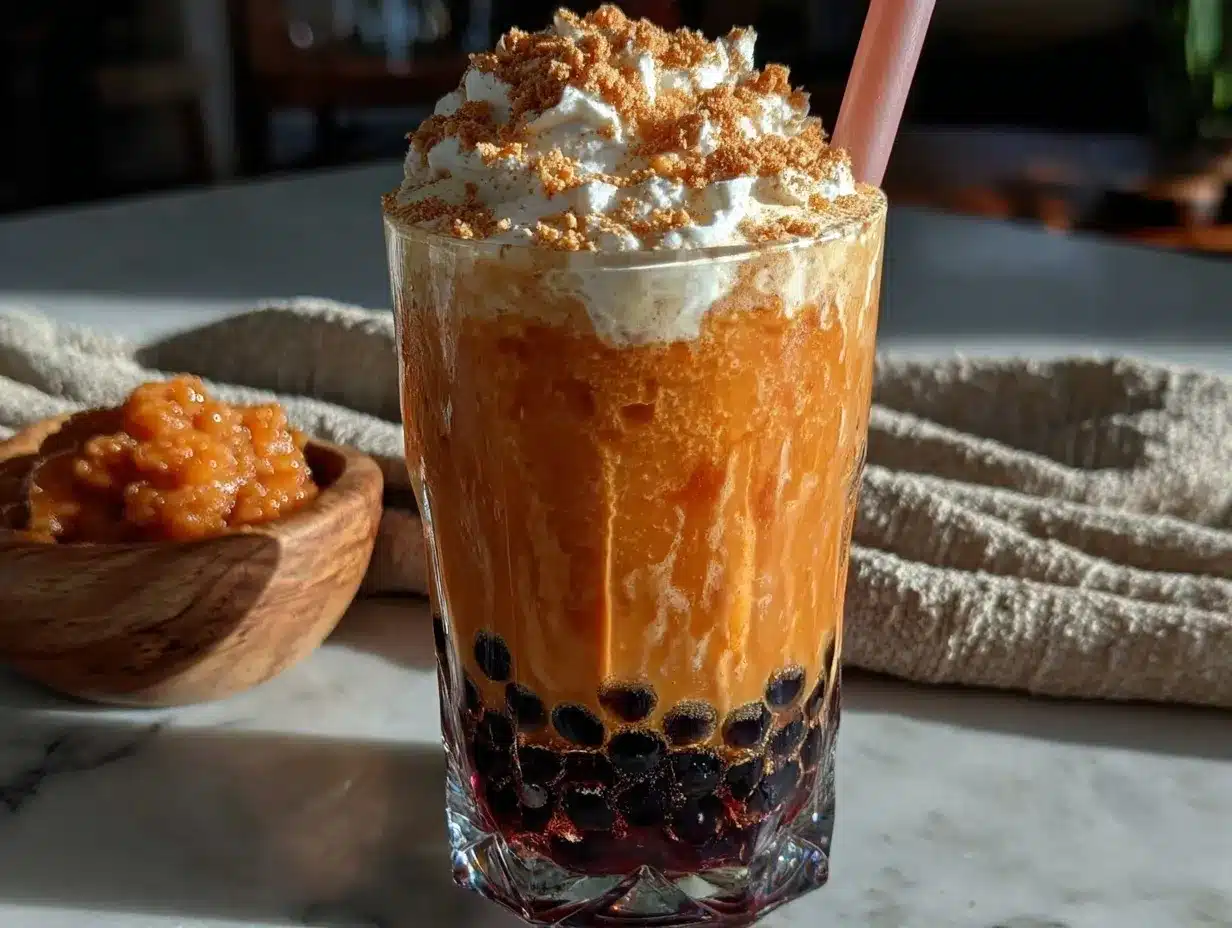 sweet potato bubble tea preparation steps