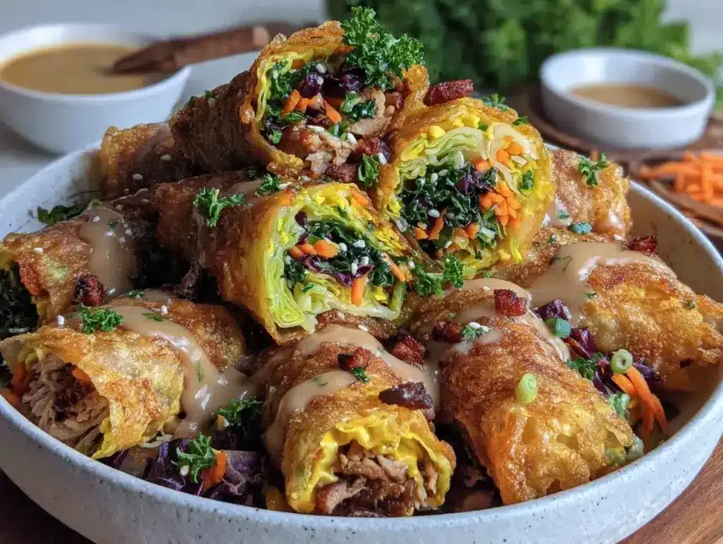 Thanksgiving Egg Roll Bowls - featured image