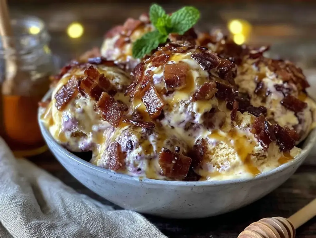 turkey bacon maple ice cream - featured image