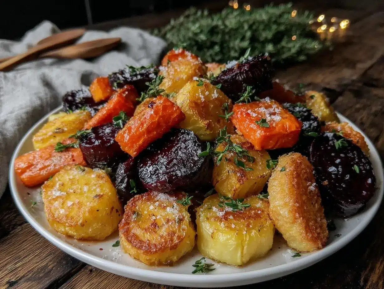 Whole30 roasted root vegetables preparation steps