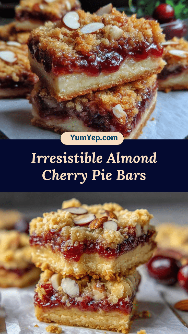 Almond Cherry Pie Bars recipe