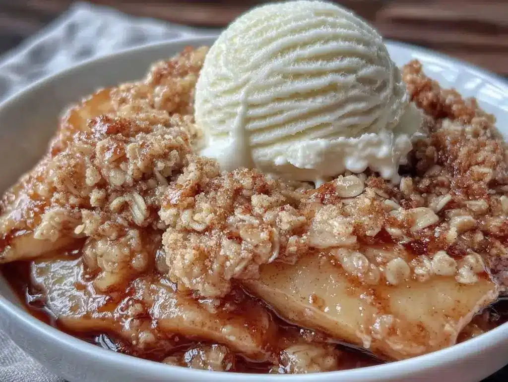 apple crisp dessert - featured image