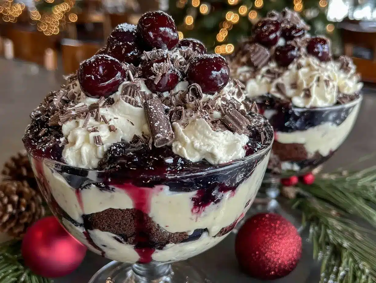 Black Forest Trifle preparation steps