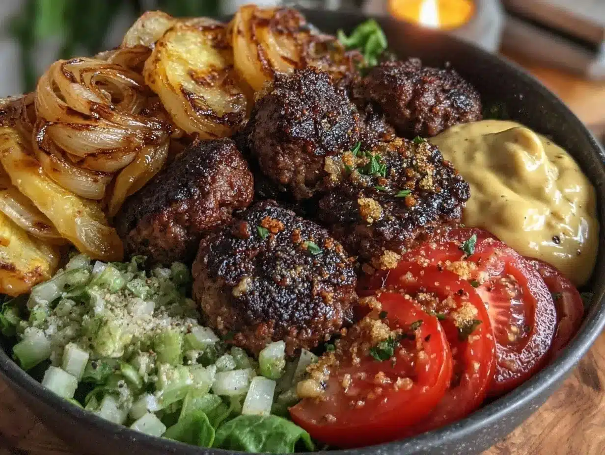 burger bowls preparation steps