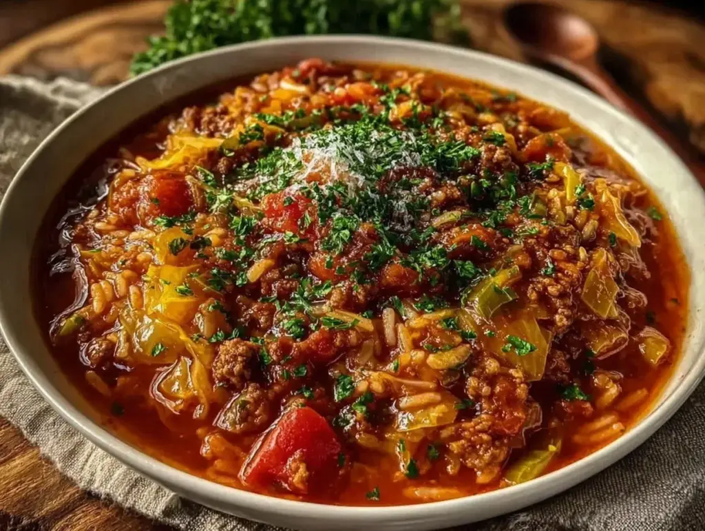 cabbage roll soup - featured image