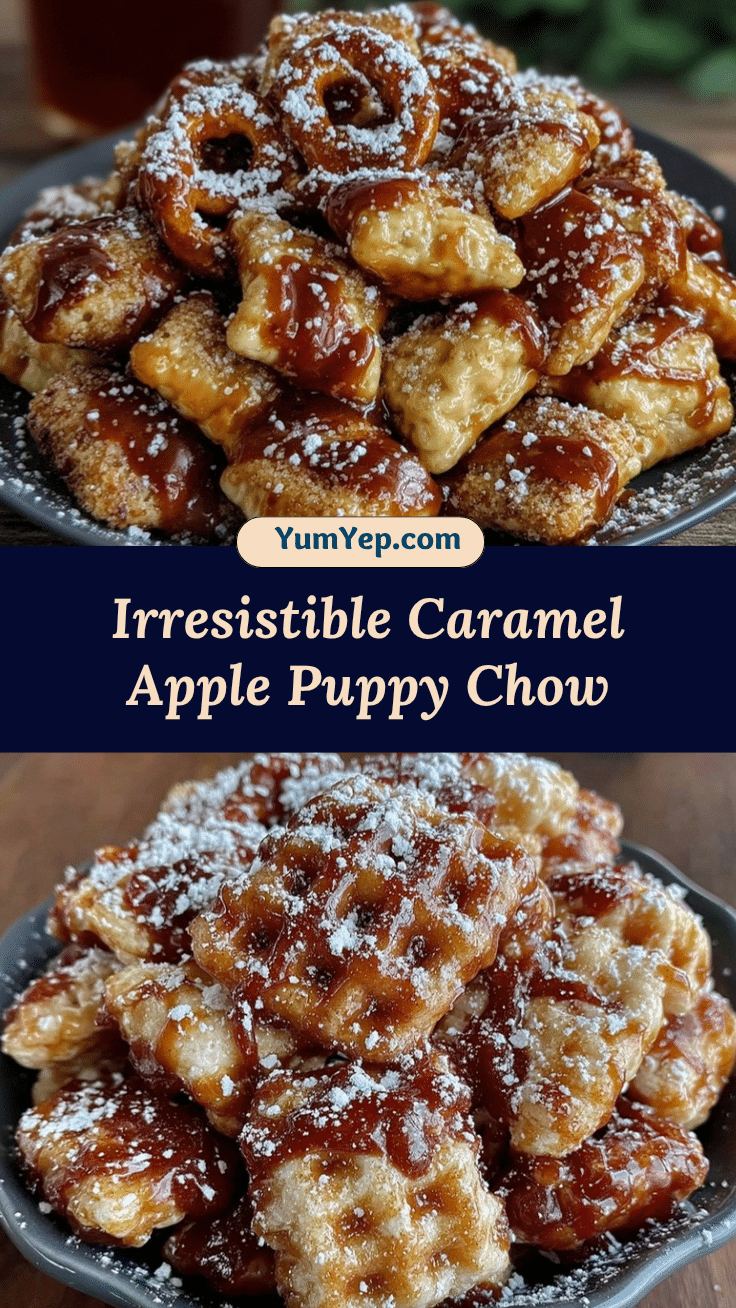 Caramel Apple Puppy Chow recipe