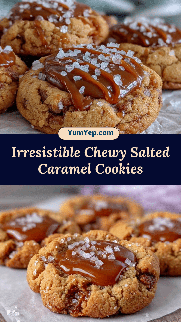 chewy salted caramel cookies recipe