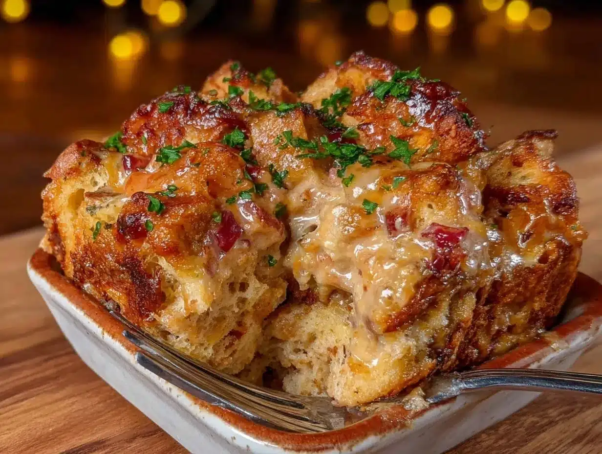 chicken and stuffing casserole preparation steps