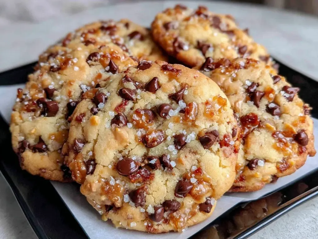 Chocolate Chip Toffee Shortbread Cookies - featured image