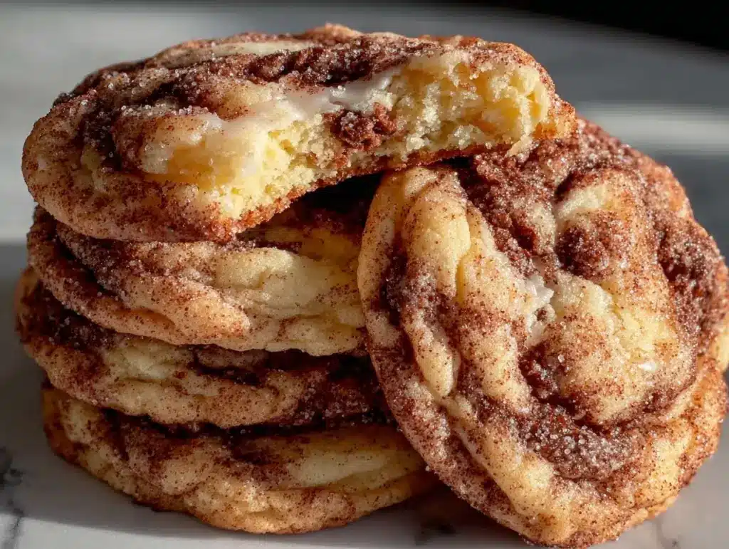cinnamon roll sugar cookies - featured image