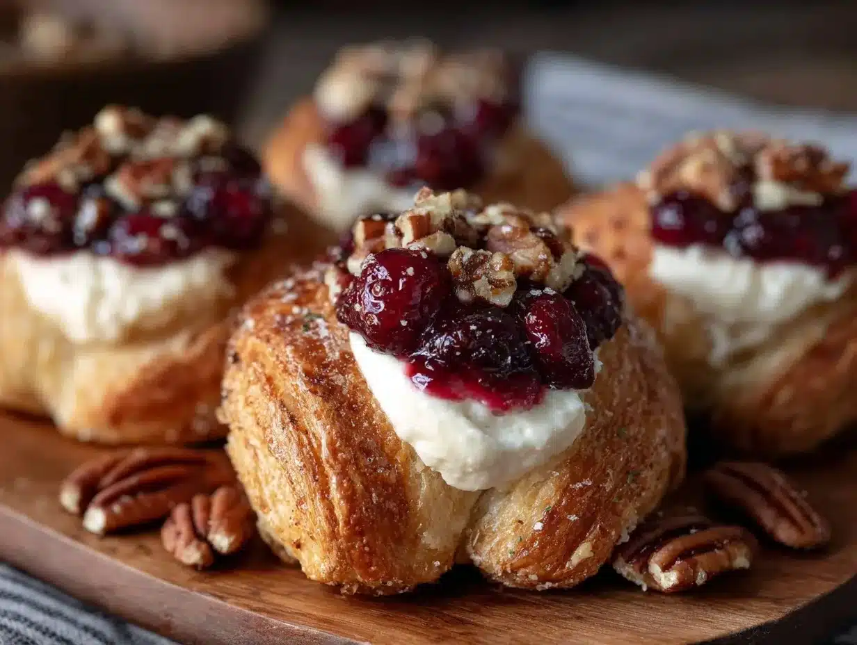 Cranberry Cream Cheese Crescent Bites preparation steps