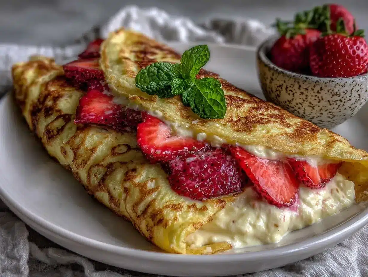 cream cheese crepe filling preparation steps