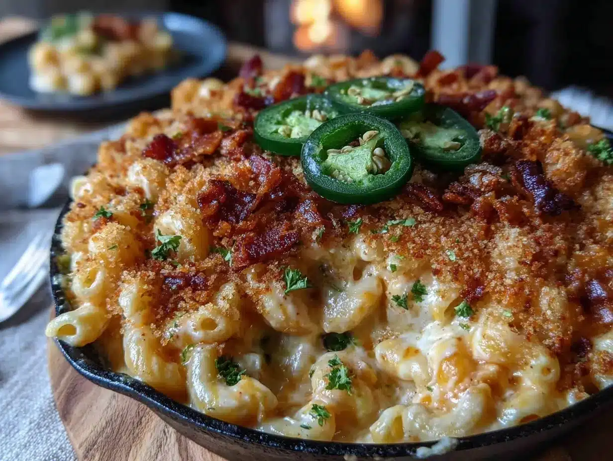 creamy bacon jalapeno mac n cheese preparation steps