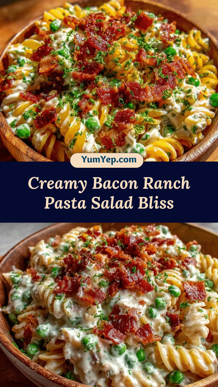 creamy bacon ranch pasta salad recipe