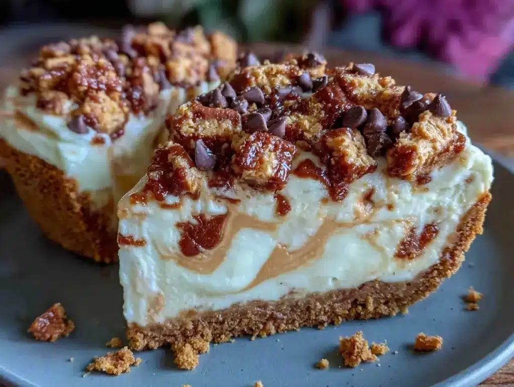 creamy Butterfinger pie - featured image