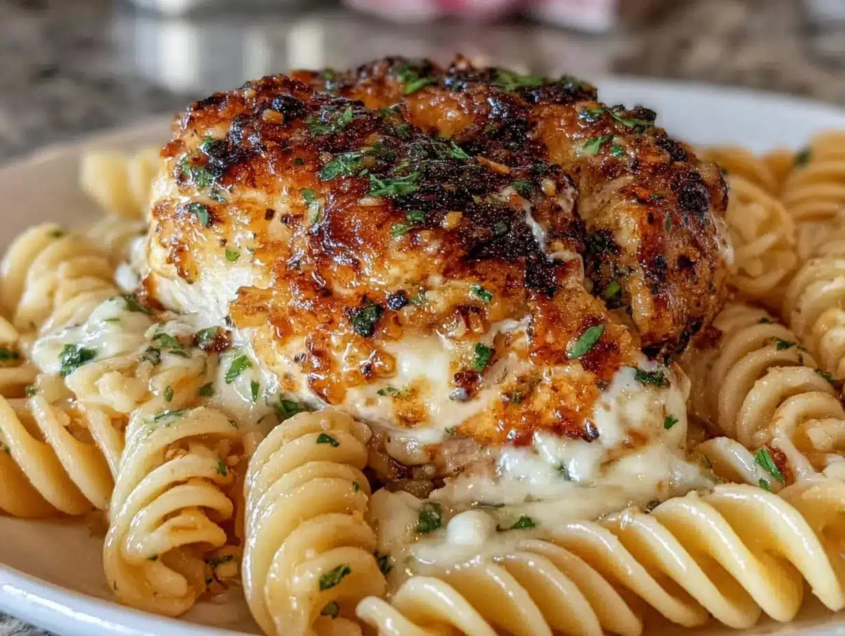 creamy garlic parmesan chicken pasta preparation steps