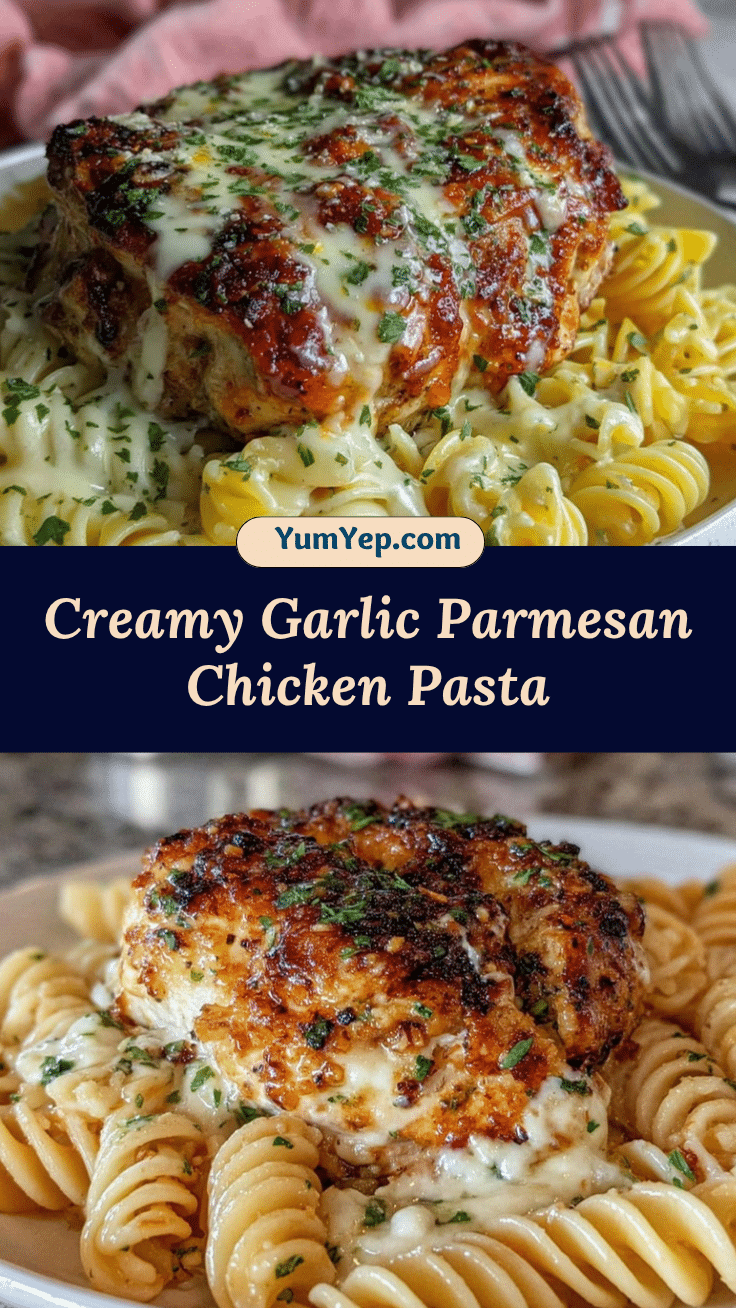 creamy garlic parmesan chicken pasta recipe