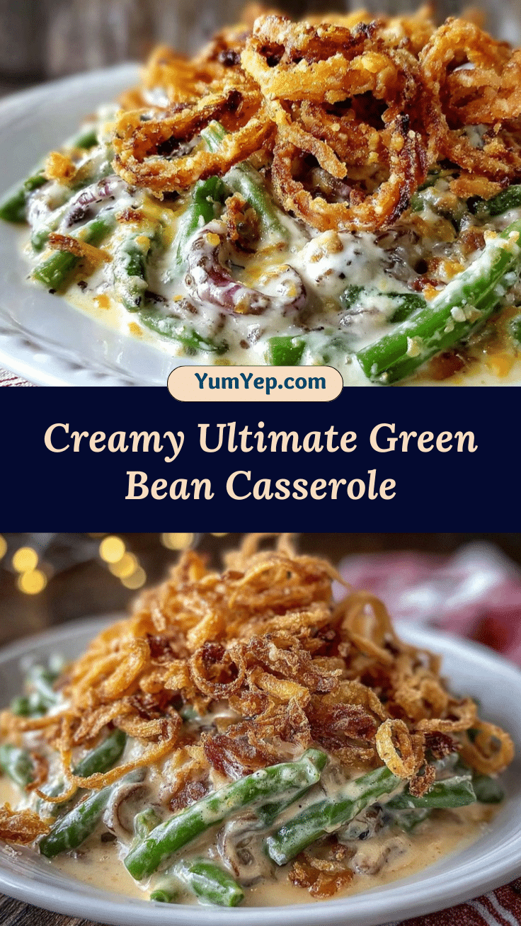 creamy green bean casserole recipe