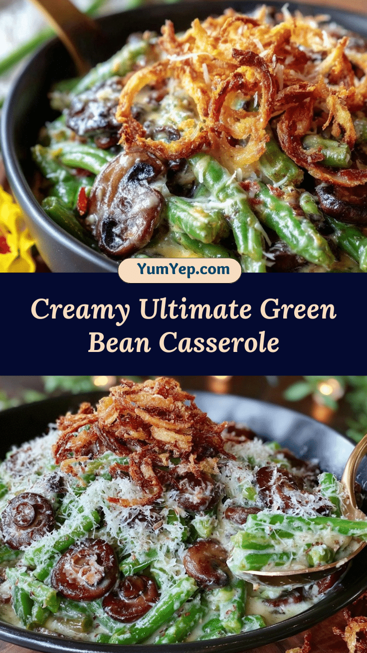 creamy green bean casserole recipe
