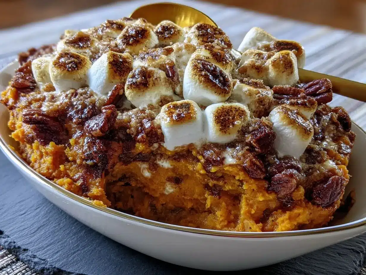 creamy maple sweet potato casserole preparation steps