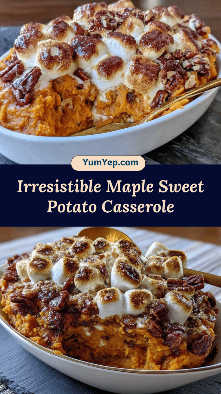 creamy maple sweet potato casserole recipe