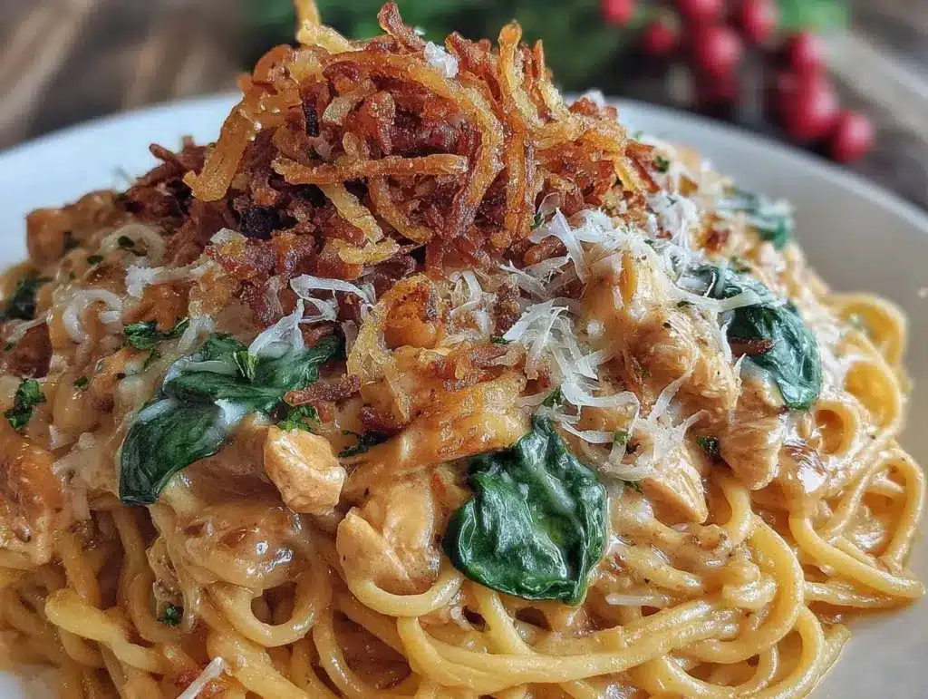 Creamy Monterey Chicken Spaghetti Bake - featured image