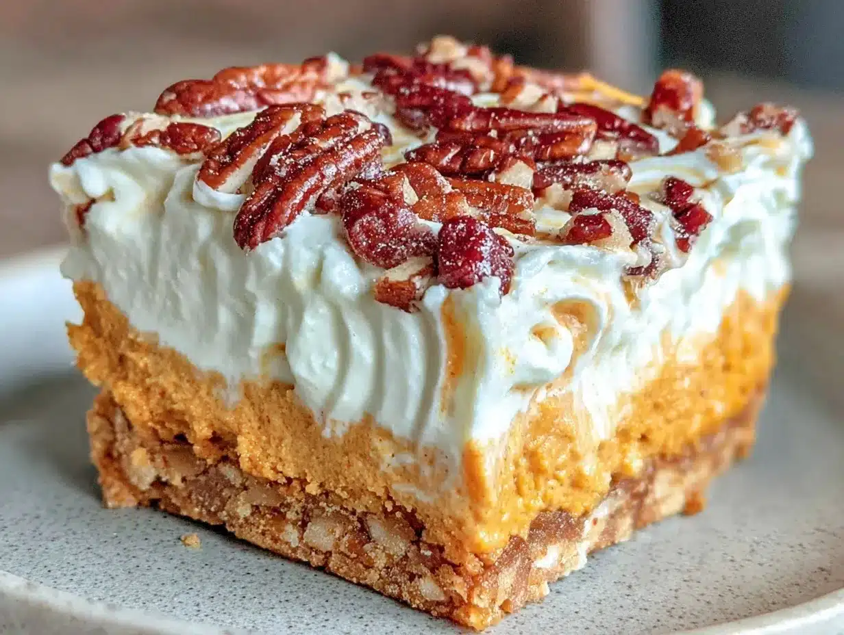 creamy pumpkin dessert bars preparation steps