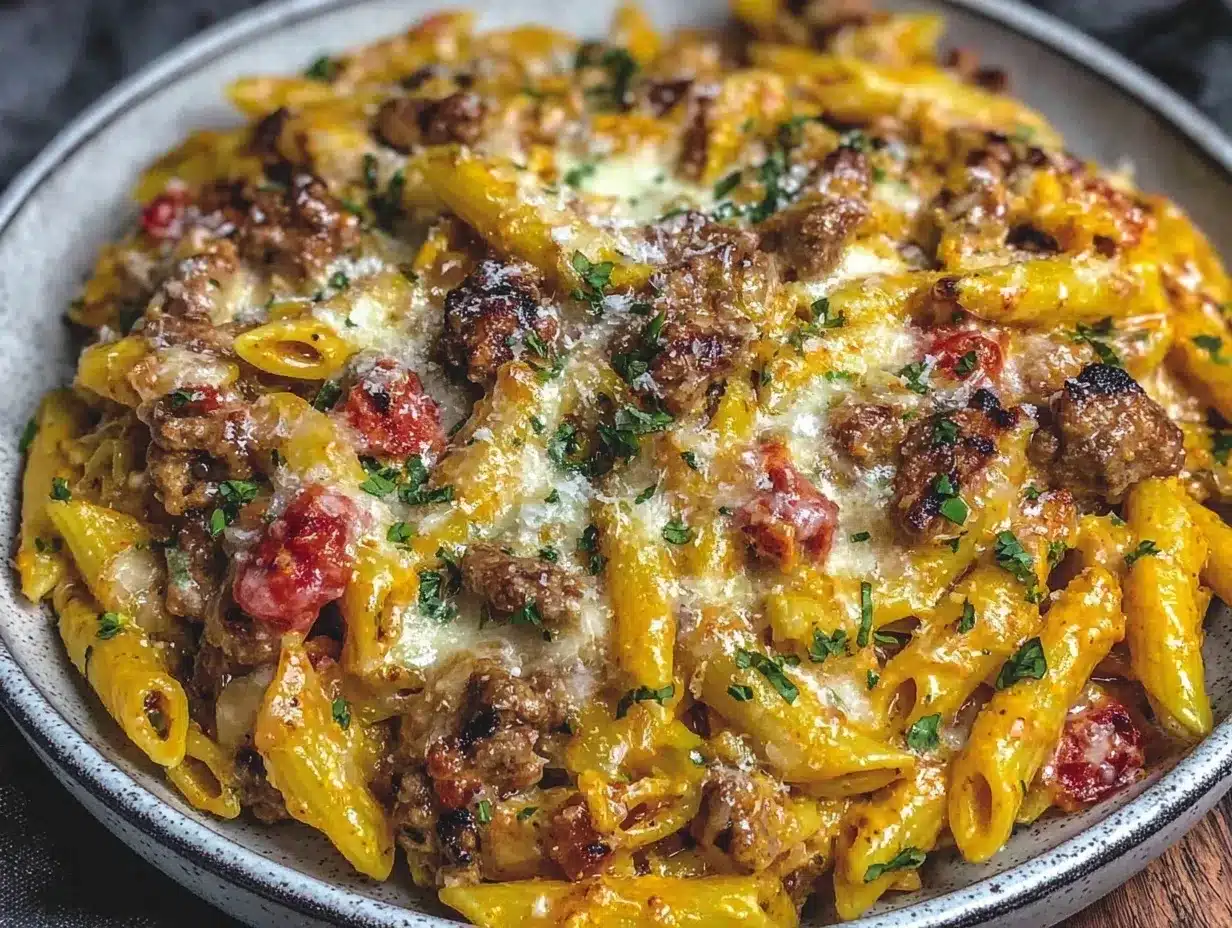 creamy rotel pasta preparation steps