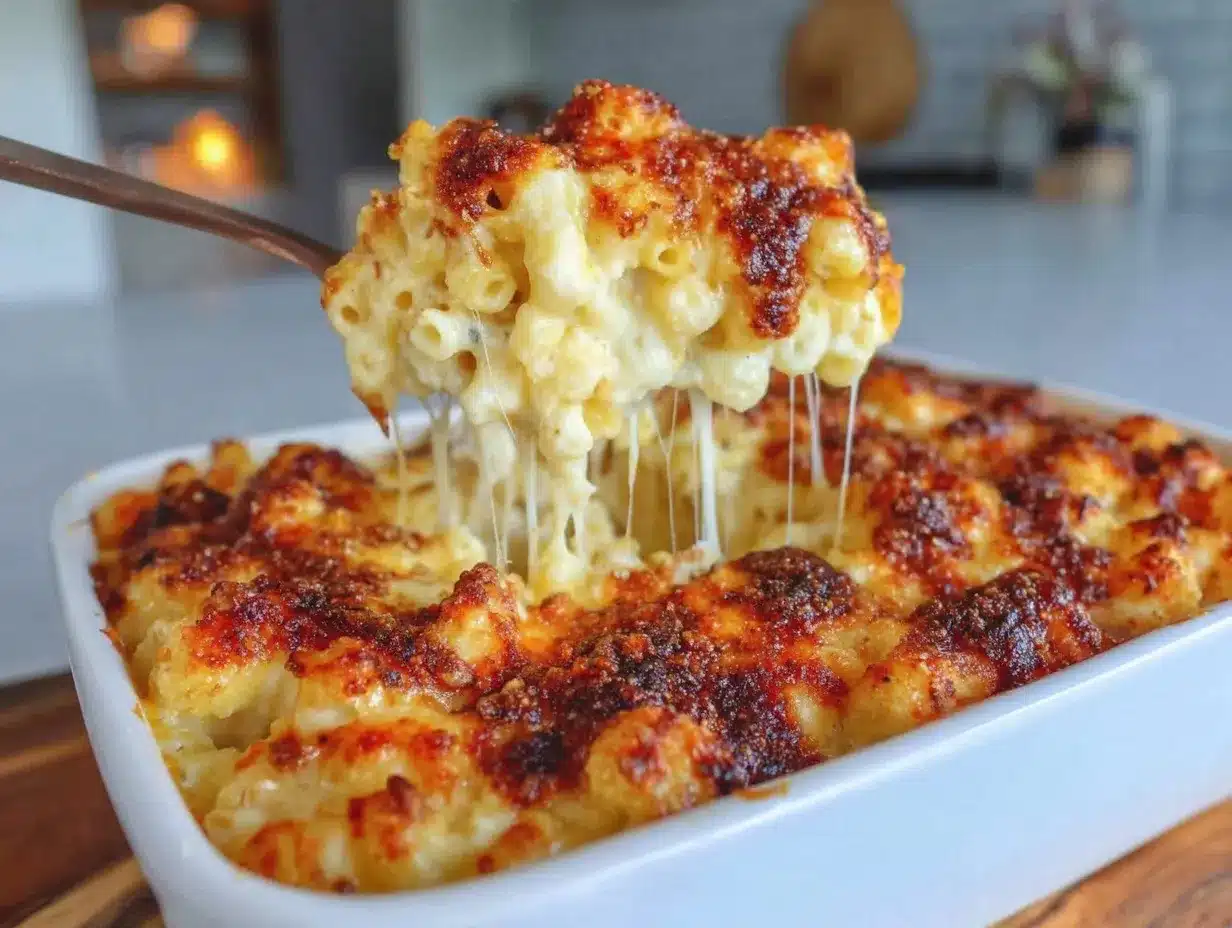 creamy southern baked macaroni and cheese preparation steps