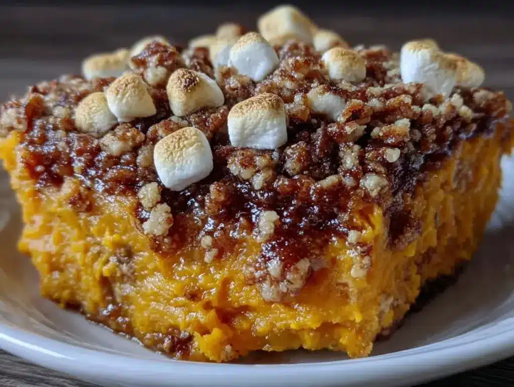 creamy sweet potato casserole - featured image